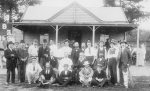 Archibald Beatty and cricket team, probably South Yarra, Victoria