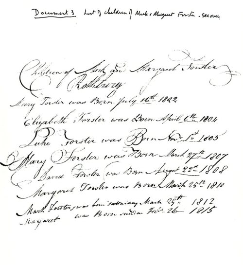 Document 3 from Jack Forster research 1962