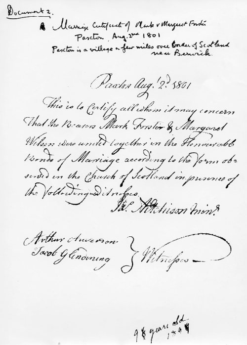 Document 2 from Jack Forster research 1962