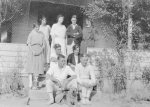 Hilda Forster; Constance Beatty; Harold Beatty; Stan Forster; Gordon Forster. Carron Vale, Mooroolbark c. 1924