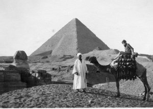 Hilda Forster in Egypt on the way to England late 1929