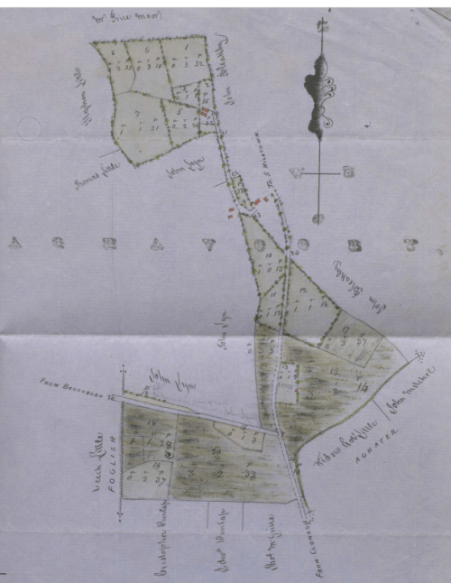 James Beatty's land, Aghavoory townland 1863